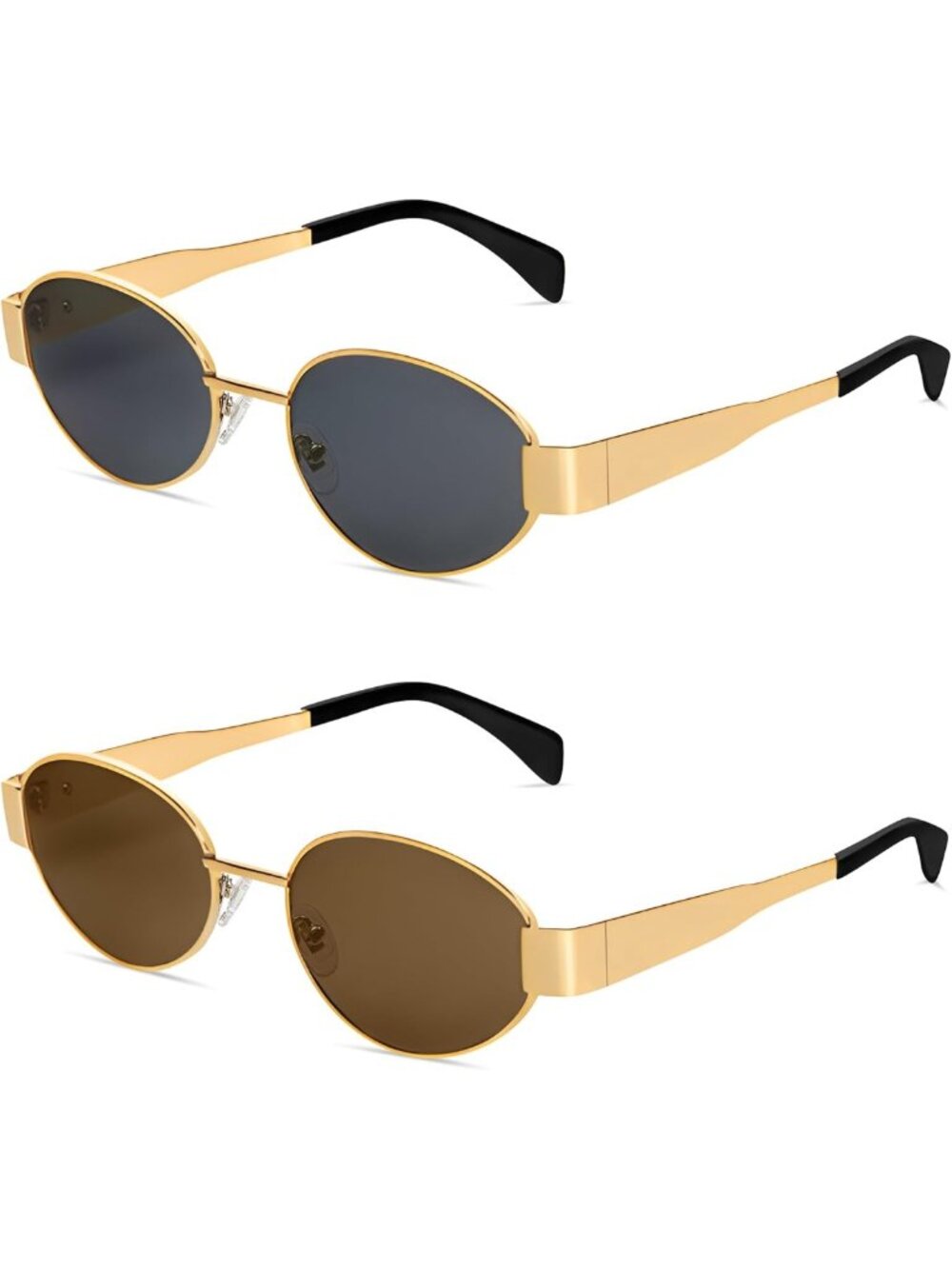 Trendy Retro Oval Sunglasses for Women & Men - UV400 Classic Shades, Stylish